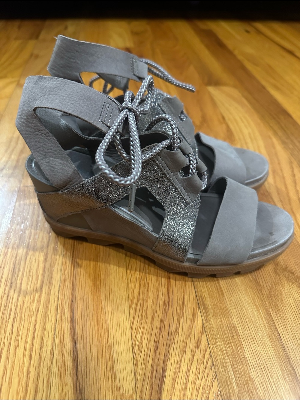 Sorel Joanie II Lace-Up Wedge Sandals 8M